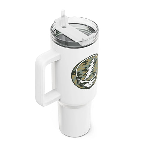 Grateful Dead - Camo Stealie "Fat Man" Tumbler,  Double Insulated 40oz Travel Mug - StealieShop